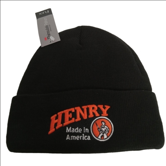HENRY FIREARMS STOCKING HAT W/ ORANGE HENRY LOGO THINSULATE PLATINUM INSULATION - Picture 3 of 10